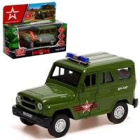 Технопарк. Модель "Uaz Hunter. Армия России" 12см, свет-звук двер, баг, ин, арт.HUNTER-12SLARR-GN HUNTER-12SLARR-GN