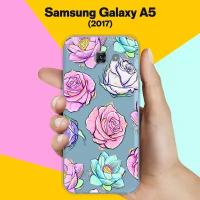 Силиконовый чехол на Samsung Galaxy A5 (2017) Розы / для Самсунг Галакси А5 2017
