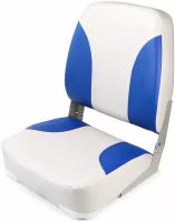 Кресло для лодок складное с мягкими накладками, 430*560*380 мм, алюминий, серый/синий, Skipper