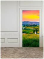 Фотообои на двери HARMONY Decor HDD-098 Лето в Тоскане Италия, 97 х 202 см, самоклеющиеся