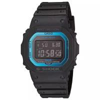 Наручные часы CASIO G-Shock G-Shock GW-B5600-2E мужские, кварцевые, будильник, настройка времени с помощью приложения, хронограф, секундомер, таймер обратного отсчета, водонепроницаемые, противоударные, индикатор запаса хода, подсветка дисплея, черный