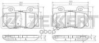 ZEKKERT BS-2525 Колодки торм. диск. задн. Infiniti FX 30d 37 50 (S51) 08- G 37 (V36 CV36 HV36) 07- Q50 (V37) 13-