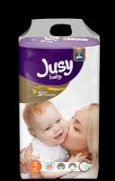 Премиальные детские подгузники Jusy Baby Премиум Джамбо MIDI №3 4-9 кг 68 шт/уп