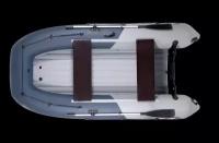 Надувная лодка НДНД Grouper 335W серо-синий