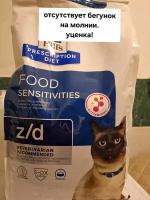 Сухой корм для кошек Hill's z/d Food Sensitivities при пищевой аллергии, 6 кг