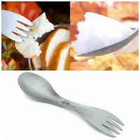 Ловилка - ложка-вилка походная двухсторонняя титановая Spork Titanium