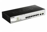 Коммутатор D-Link DGS-1210-10P, управляемый, количество портов: 8x1 Гбит/с (DGS-1210-10P/F3A)