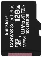 Карта памяти MicroSDXC 128Gb Kingston Class10 UHS-I V10 100MB/s [SDCS2/128GBSP] (без адаптера)