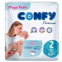 CONFY подгузники Premium 2 (3-6 кг) 160 шт