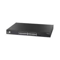 Коммутатор Edge-Core 24 x GE + 2 x 10G SFP+ ports + 1 x expansion slot (for dual 10G SFP+ ports) L3 Stackable Switch, w/ 1 x RJ45 console port