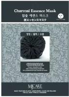 MIJIN Charcoal Essence Mask - Миджин Тканевая маска для лица с экстрактом древесного угля, 23 гр -
