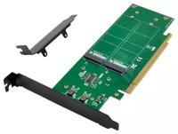 Переходник PCI-Ex16 - NGFF(M.2) SSD | PCI-E 3.0->4 x M.2 M key NVMe SSD | ORIENT C306E4