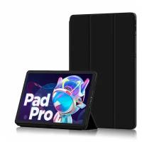 Чехол для планшета Lenovo Tab P11 Pro (2nd Gen) 11.2 дюйма (TB-132FU/138FC), из мягкого силикона, трансформируется в подставку (черный)