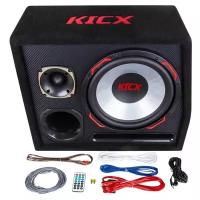 "Cабвуфер с усилителем - MP3,4,5 плеер с SD/MMC и USB, AUX - KICX EX12BPA86"