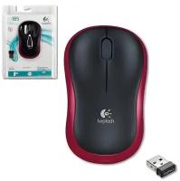 Мышь Logitech M185 красный