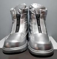 Ботинки, размер 34, серебряный