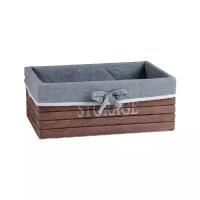 Коробка аксессуары Доляна STORAGE, 28х28х11 см, коричневый