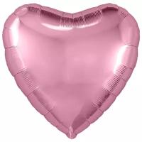 AGURA Шар фольгированный 30", сердце, цвет фламинго