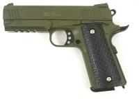 Страйкбольный пистолет Galaxy G.25G COLT1911PD с глушителем металлический, пружинный