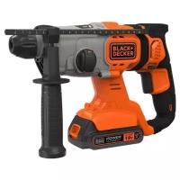 Аккумуляторный перфоратор SDS Plus 18В, 5500 уд/мин, 1.6 Дж, 1x4 Ач, чемодан BLACK+DECKER BCD900M1K