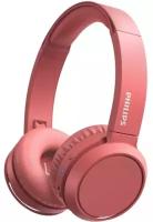 Bluetooth наушники с микрофоном Philips TAH4205RD, беспроводная полноразмерная гарнитура, красная