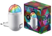 Светильник светодиодный розеточный DISCO RGB 3W