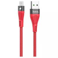 Кабель Hoco U53 4A Flash USB - microUSB, красный