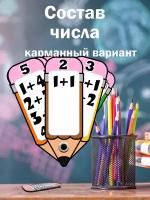 Состав числа карманный вариант