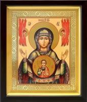 Икона Божией Матери "Знамение" Верхнетагильская, киот 19*22,5 см