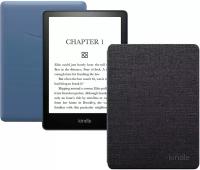 Электронная книга Amazon Kindle PaperWhite 2021 16Gb Denim Ad-Supported с фирменной обложкой