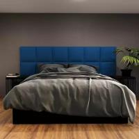 Мягкие стеновые панели, изголовье кровати, размер 40*40, комплект 1шт, цвет темно-синий