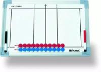 Такт. доска для вол. "MIKASA SB-V", 45х30см,двухстор,кольца для подвеш,маркеры 2-х цв.и фишки в комп