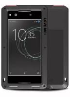 Гибридный чехол LOVE MEI для Sony Xperia XA1 (черный)