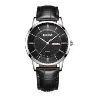 Мужские наручные часы DOM, кварцевые, роскошные, спортивные