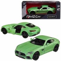 Машина металлическая RMZ City 1:32 Mercedes Benz AMG GT S LP570, 2018 зеленый матовый цвет, двери открываются