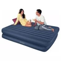 Кровать надувная Intex Rising Comfort 152см х 203см х 48см с встроенным электронасосом