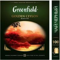 Чай черный Greenfield Golden Ceylon в пакетиках, классический, 100 пак