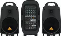 BEHRINGER PPA2000BT 8-канальная система звукоусиления 2000 Вт, микшер, усилитель, акустика, микрофон, кабели, Bluetooth