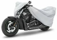 Чехол-тент для мотоциклов и скутеров AutoStandart "Classic", размер XL (246х104х127см), цвет: серебристый
