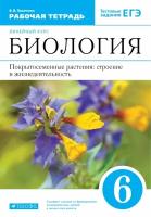 Биология 6 класс Покрытосеменные растения Рабочая тетрадь Пасечник ВВ 6+