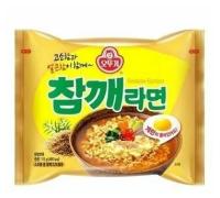 Лапша б/п Ottogi Seasame Ramen со вкусом говядины и жаренного кунжута, 115гр