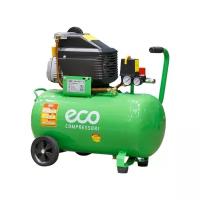 Компрессор масляный Eco Компрессор ECO AE-501-3 (260 л/мин, 8 атм, коаксиальный, масляный, ресив. 50 л, 220 В, 1.80 кВт), 50 л, 1.8 кВт