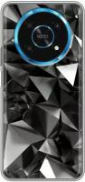 Дизайнерский силиконовый чехол для Хонор Мэджик 4 Лайт 5Ж / Huawei Honor Magic 4 Lite 5G Черные кристаллы