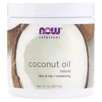 NOW кокосовое масло для тела Coconut oil, 207 мл, 400 г