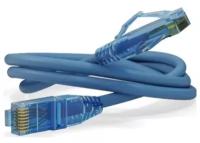 Патч-корд Hyperline PC-LPM-UTP-RJ45-RJ45-C6-0.3M-LSZH-BL U/UTP, Cat.6, LSZH, 0.3 м, синий