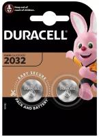 Батарейка DURACELL CR2032 BL2, упаковка 2 шт