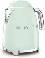 Чайники SMEG/ Стиль 50-х г., чайник электрический, 1.7 л, 2400 Вт, корпус из нержавеющей стали, зеленый