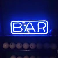 Светодиодная вывеска Bar, 40х10 см