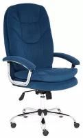 Кресло офисное Tetchair SOFTY LUX, флок, 32, blue