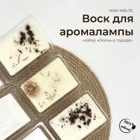 Воск для аромалампы, набор "Осень в городе" из 3х ароматов от Candle Symphony